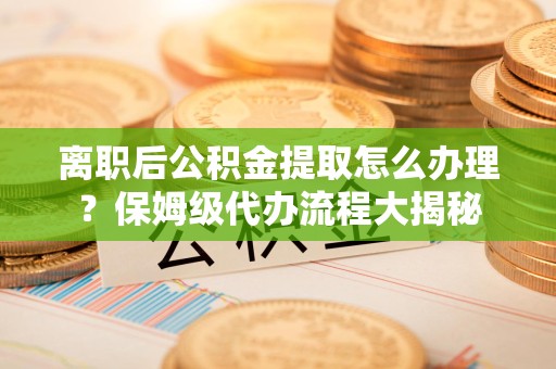 浦城离职后公积金提取怎么办理?保姆级代办流程大揭秘 浦城离职后公积金提取怎么办理?保姆级代办流程大揭秘